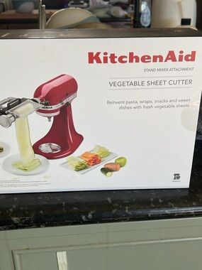 KitchenAid Red Vegetable Sheet Cutter Stand Mixer Attachment